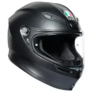 AGV Herren K6 Motorradhelm in Mattschwarz, Größe M Corto