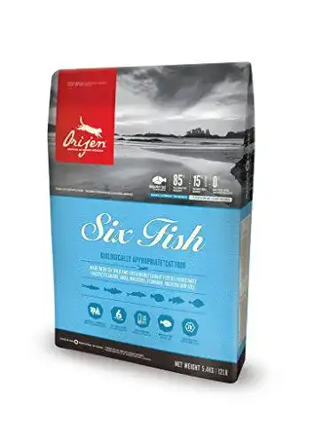 Orijen Six Fish Trockenfutter für Kätzchen und Katzen im Vergleich