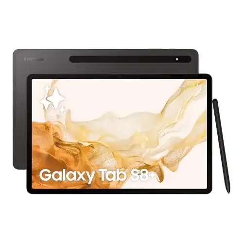 Samsung Galaxy Tab S8+ 12,4 Zoll mit 128 GB internem Speicher