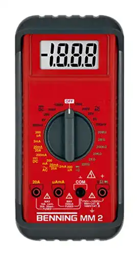 Benning MM 2 Digital-Multimeter mit digitaler Anzeige und Zubehör