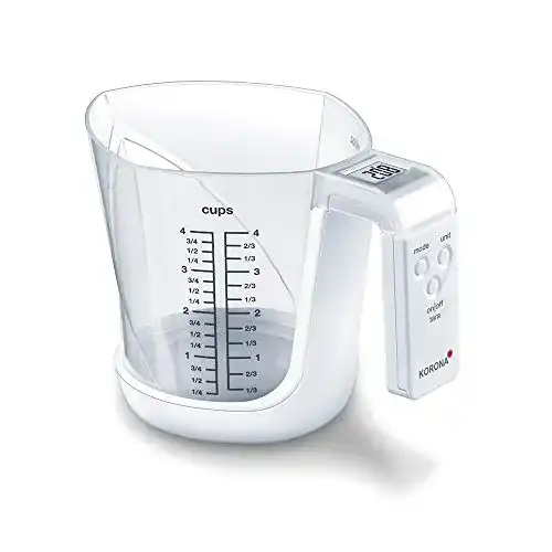 Messbecherwaage Korona 75877 mit LCD-Display und Tara-Funktion