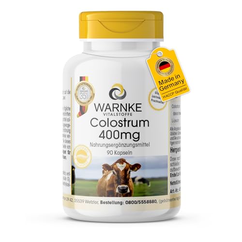 Colostrum Kapseln 400mg mit Aminosäuren und Immunglobulinen, 90 Kapseln