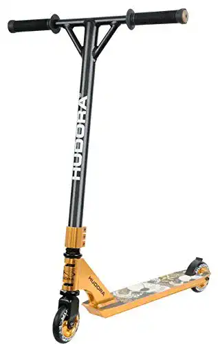 Hudora Stunt-Scooter XR-25 Gold – Freestyle Roller für Jugendliche