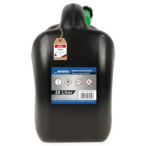 Benzinkanister 20 l PETEX 44312004 für Reserve-Kraftstofflagerung