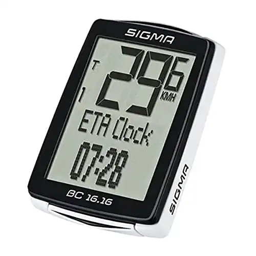Sigma Sport Fahrradcomputer BC 16.16 STS mit 16 Funktionen