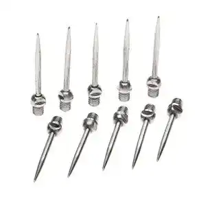 Dart Spitzen Dreld 10 Stück Stahlspitzen mit 2BA Gewinde für Darts