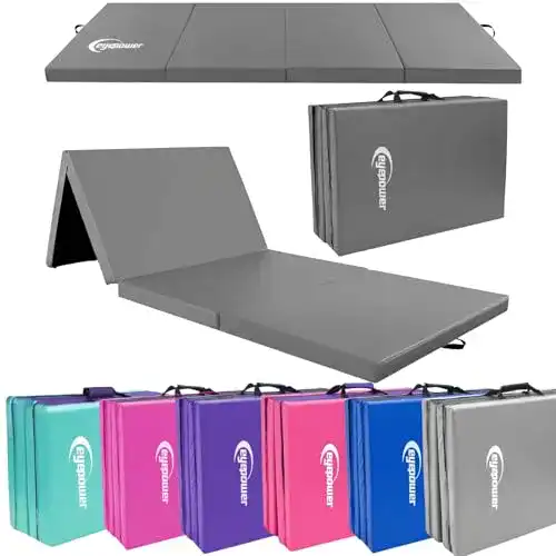 Faltbare Gymnastikmatte EYEPOWER 180×60 cm klappbare Turnmatte