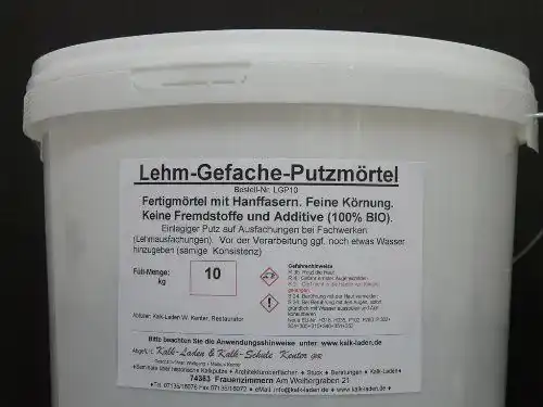Lehmmörtel für Lehm-Ausfachungen und Fachwerkgebäude