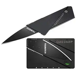 Kreditkartenmesser Cardsharp 1 in schwarz mit schwarzer Klinge