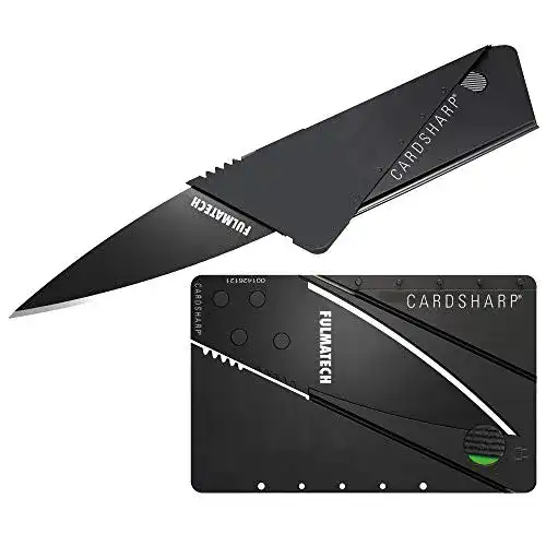 Kreditkartenmesser Cardsharp 1 in schwarz mit schwarzer Klinge