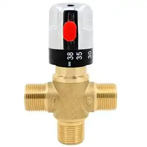 Brauchwassermischer Roowarmer Thermostat Mischventil 3 Wege für Solarwarmwasser