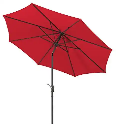 Schneider Sonnenschirm Harlem in Rot für Garten und Terrasse