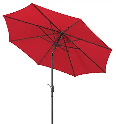 Schneider Sonnenschirm Harlem in Rot für Garten und Terrasse