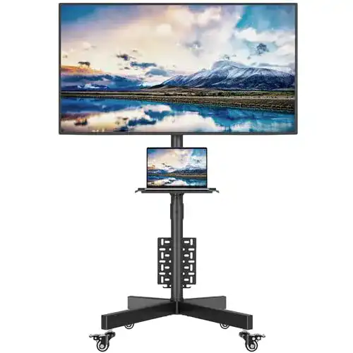 Rollbarer TV-Ständer von BONTEC für 23-60 Zoll Fernseher