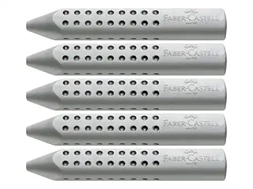 Faber-Castell Dreieckradierer Grip 2001 5er Pack grau
