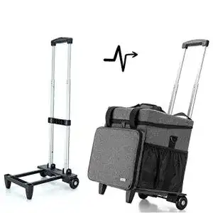 Nähmaschinentasche Luxja Overlock Trolley für gängige Nähmaschinen