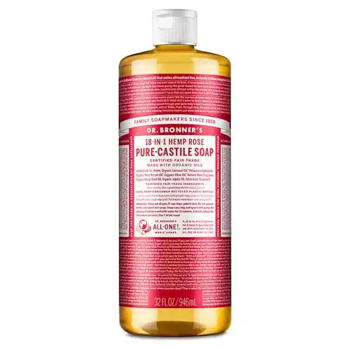 Dr. Bronner’s 18 in 1 Hanf Rose Pure-Castile Seife
