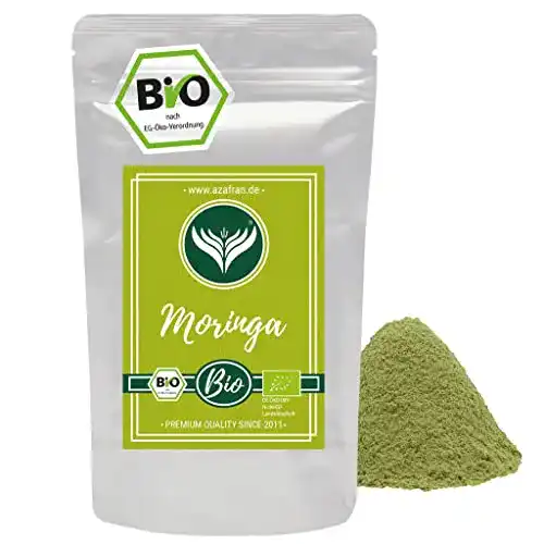 BIO Moringa-Pulver Azafran ohne Zusätze, 250g, 100% Oleifera