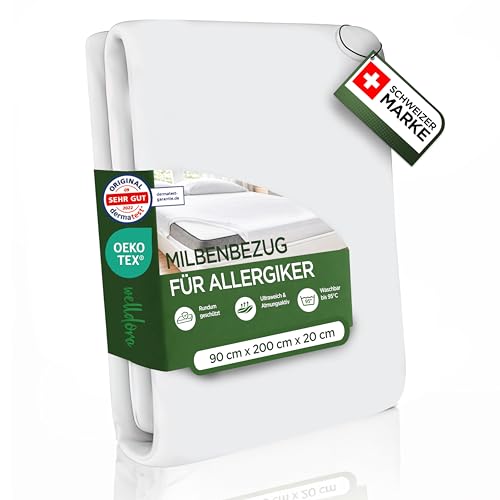 Allergiker Bettwäsche Welldora mit Premium Milbenbezug für Matratzen