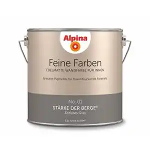 Wandfarbe Grau Alpina Feine Farben No. 01 Stärke der Berge