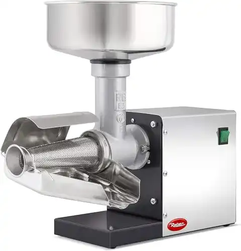 Tomatenpresse Reber 10900 N elektrischer Entsafter aus Stahl