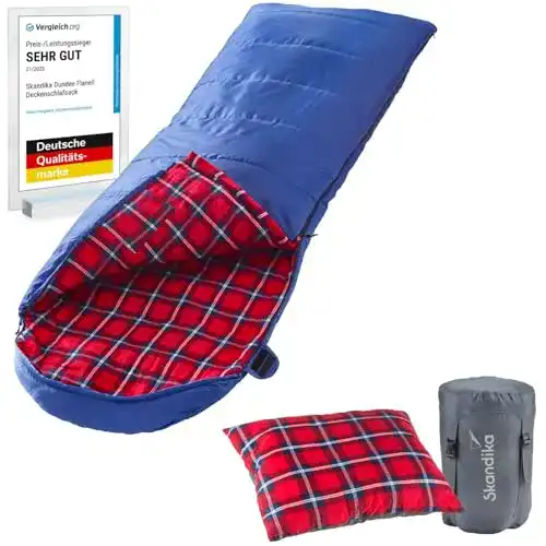 Skandika Dundee Deckenschlafsack für Camping und Outdoor-Aktivitäten