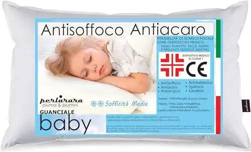 Kopfkissen 40×60 cm für Kinder ab 2 Jahren – Hypoallergen und atmungsaktiv