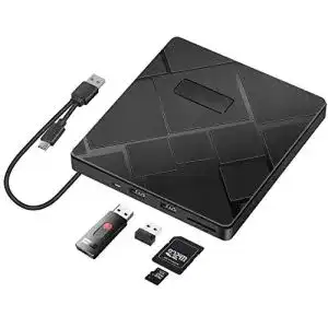 Externes DVD-Laufwerk BEVA mit USB 3.0 für schnelle Datenübertragung