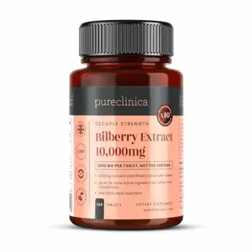 Heidelbeerextrakt Pureclinica 10.000 mg, 180 Tabletten