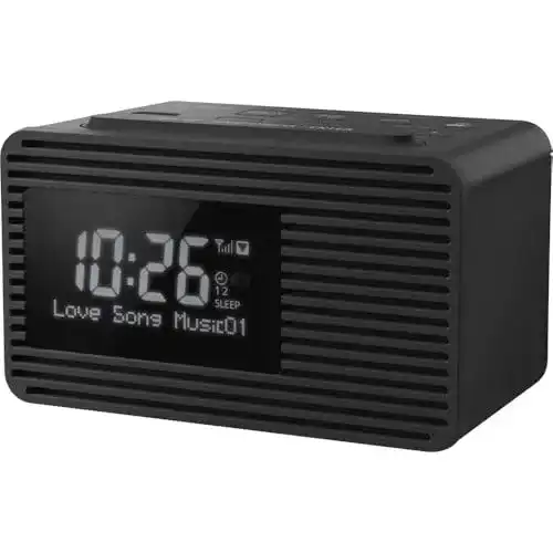Panasonic RC-D8EG-K DAB-Radiowecker mit USB-Ladefunktion