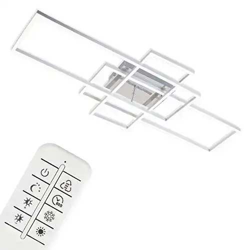 Briloner LED-Deckenleuchte mit Fernbedienung und dimmbaren Funktionen