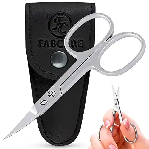 Nagelschere FABCARE Profi mit Etui und E-Book für präzises Schneiden
