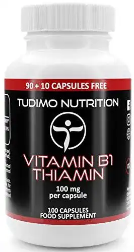 Vitamin B1 TUDIMO Thiamin hochdosiert 100 mg Kapseln, 100 Stück
