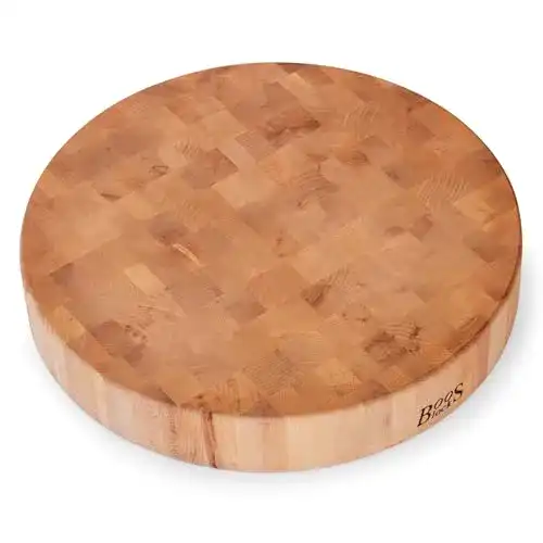 Hackblock John Boos Block CCB183 R Rund aus hochwertigem Ahorn