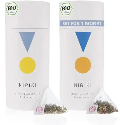 Zyklustee NIRIKI Bio Storchennest Tee Set für die Zyklushälfte