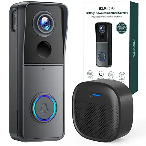 WLAN Türklingel EUKI Video Türklingel mit Kamera in 1080P HD