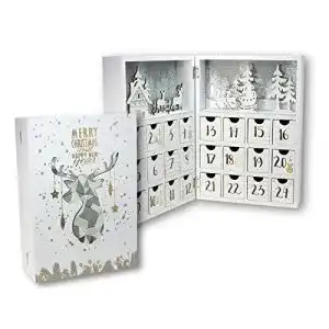 Adventskalender aus Holz von Spetebo mit 24 Boxen zum Befüllen