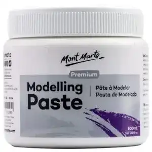 Strukturpaste Mont Marte 500ml in Weiß für Acryl- und Ölmalerei
