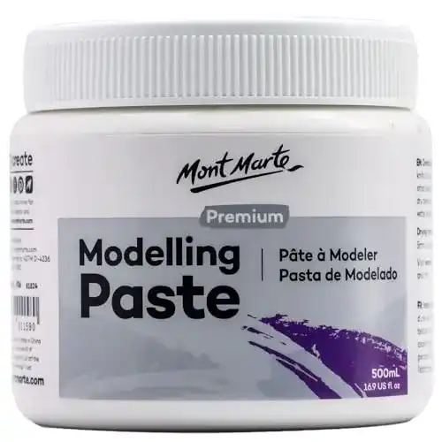 Strukturpaste Mont Marte 500ml in Weiß für Acryl- und Ölmalerei