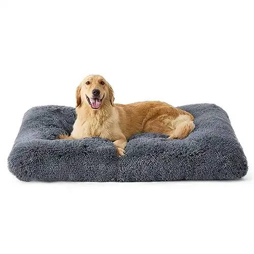 Bedsure Hundebett für große Hunde – Waschbares Hundekissen in Grau