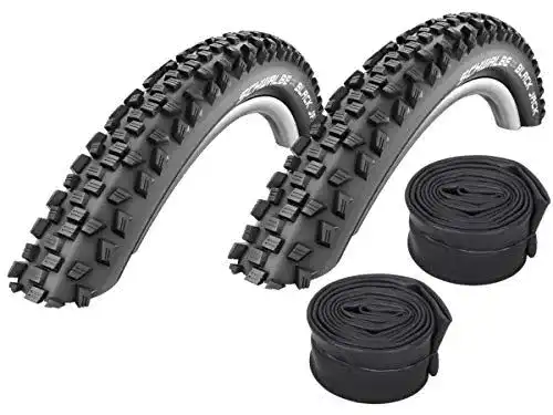 Fahrradreifen 20 Zoll Set: 2 Schwalbe Black Jack Reifen mit Schläuchen