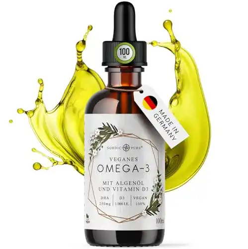 Omega-3-Öl Nordic Pure Veganes Omega 3 Algenöl Präparat