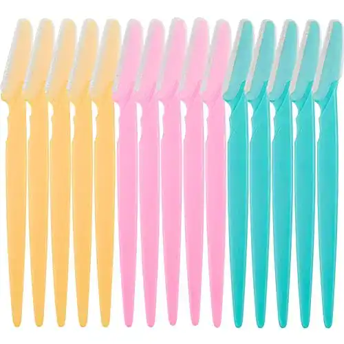 Augenbrauenrasierer Illuva – Set mit 15 Rasierern in Farben