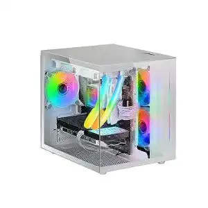 Mini-PC-Gehäuse Mars Gaming MC-View Weiß für Micro-ATX Gaming Tower