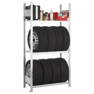 Reifenregal Schulte Lagertechnik Garagenregal-Set 1800x1000x400 mm
