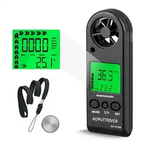 Handheld Windmesser AOPUTTRIVER Digital LCD zur Windmessung