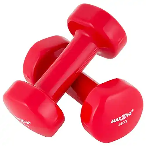 Hanteln 3 kg Maxxiva Hantelset für Krafttraining und Fitness