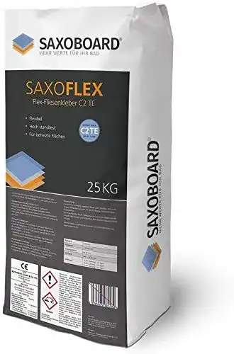 Fliesenkleber SaxoFlex C2 TE 25 kg für flexible Fliesenverlegung