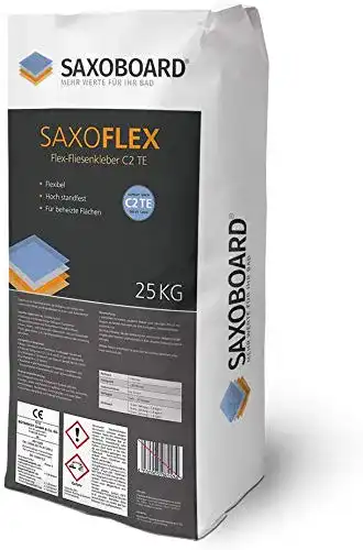 Fliesenkleber SaxoFlex C2 TE 25 kg für flexible Fliesenverlegung