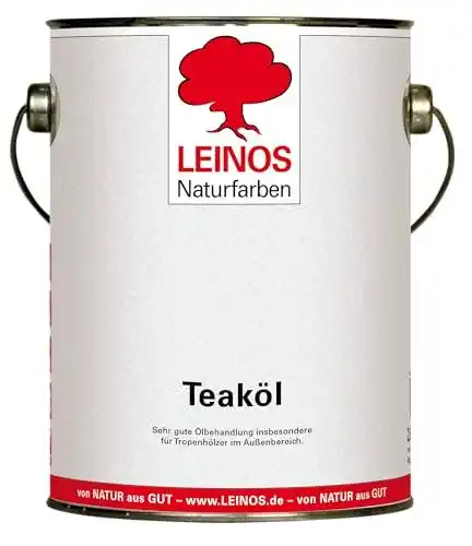 Teaköl Leinos Naturfarben 223, 2,5 Liter Holzschutzöl für außen